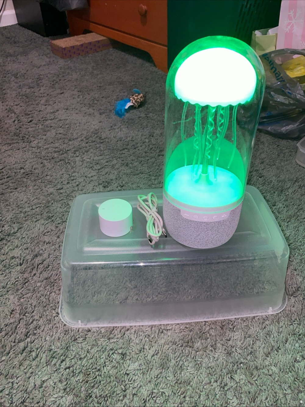 LED Jellyfish Mood Lamp - Green Glow